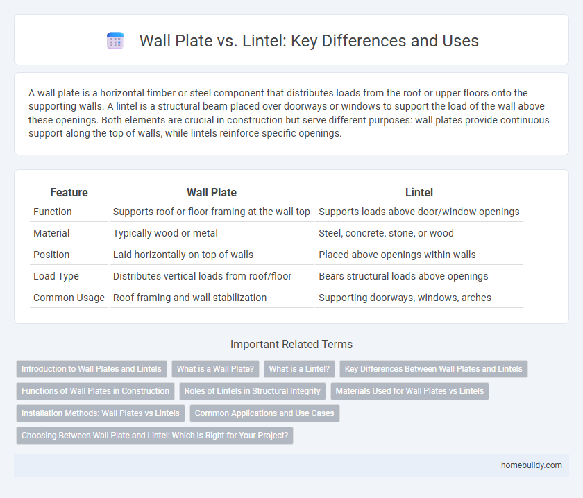 Wall Plate vs. Lintel: Key Differences and Uses