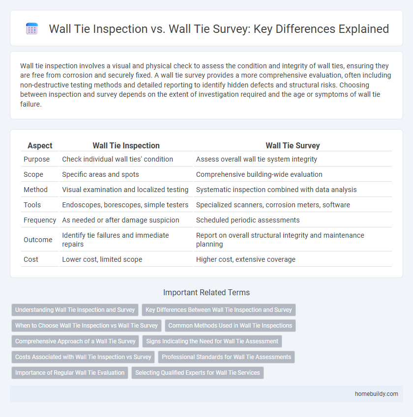 Wall Tie Inspection vs. Wall Tie Survey: Key Differences Explained