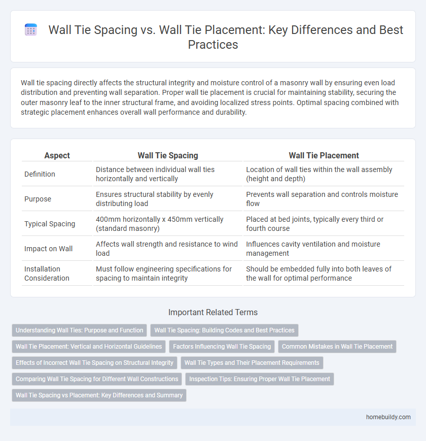 Wall Tie Spacing vs. Wall Tie Placement: Key Differences and Best Practices
