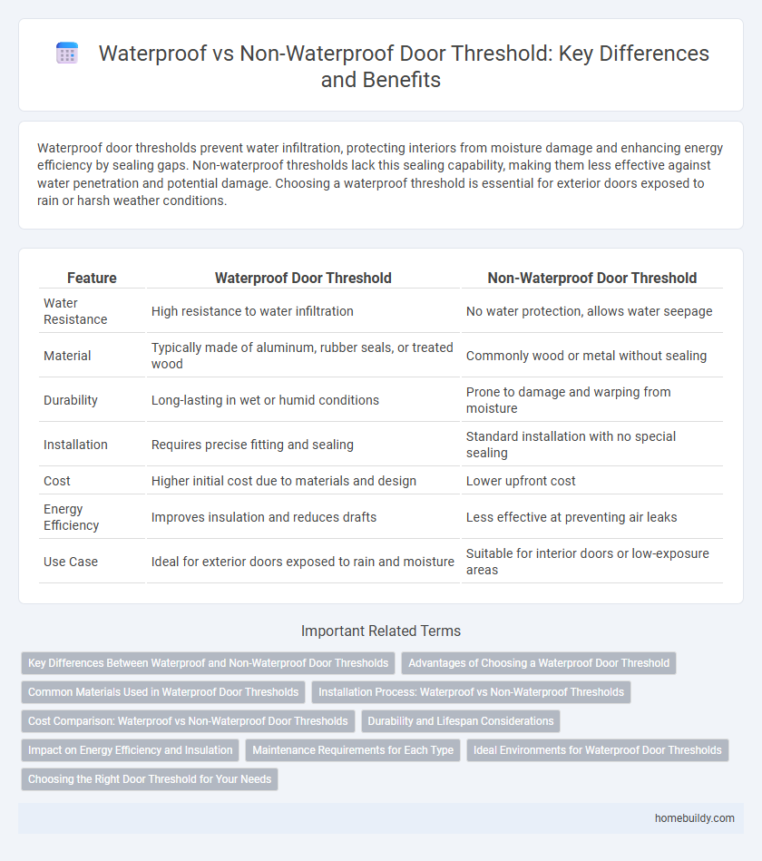 Waterproof vs Non-Waterproof Door Threshold: Key Differences and Benefits