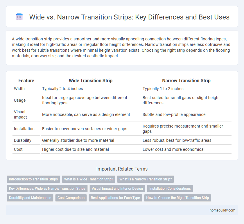 Wide vs. Narrow Transition Strips: Key Differences and Best Uses