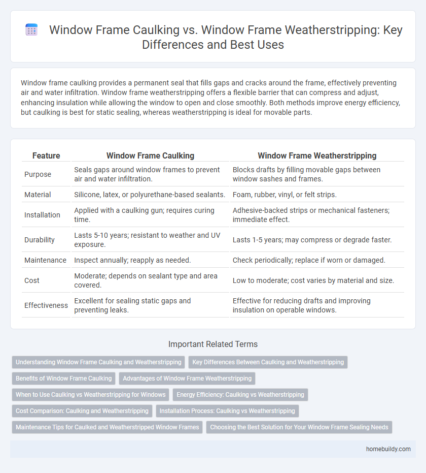 Window Frame Caulking vs. Window Frame Weatherstripping: Key Differences and Best Uses