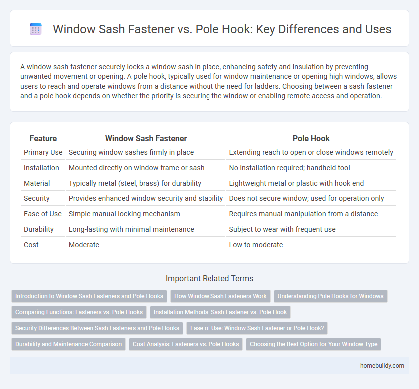 Window Sash Fastener vs. Pole Hook: Key Differences and Uses