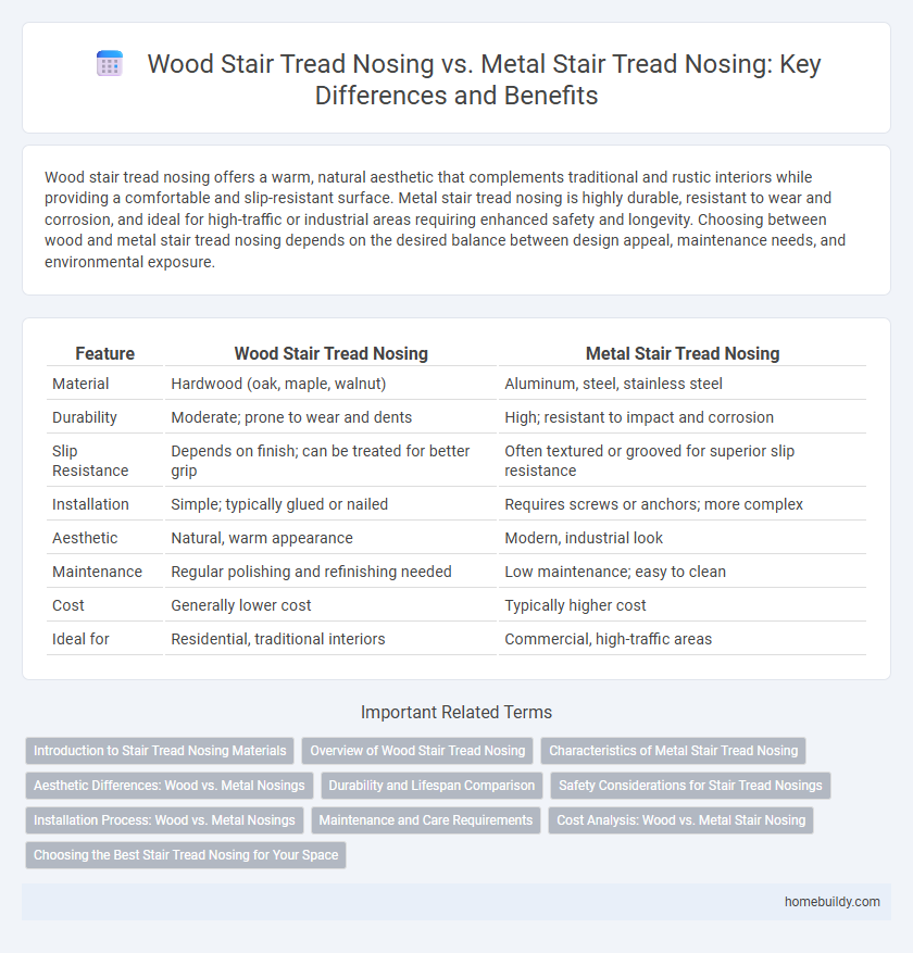 Wood Stair Tread Nosing vs. Metal Stair Tread Nosing: Key Differences and Benefits