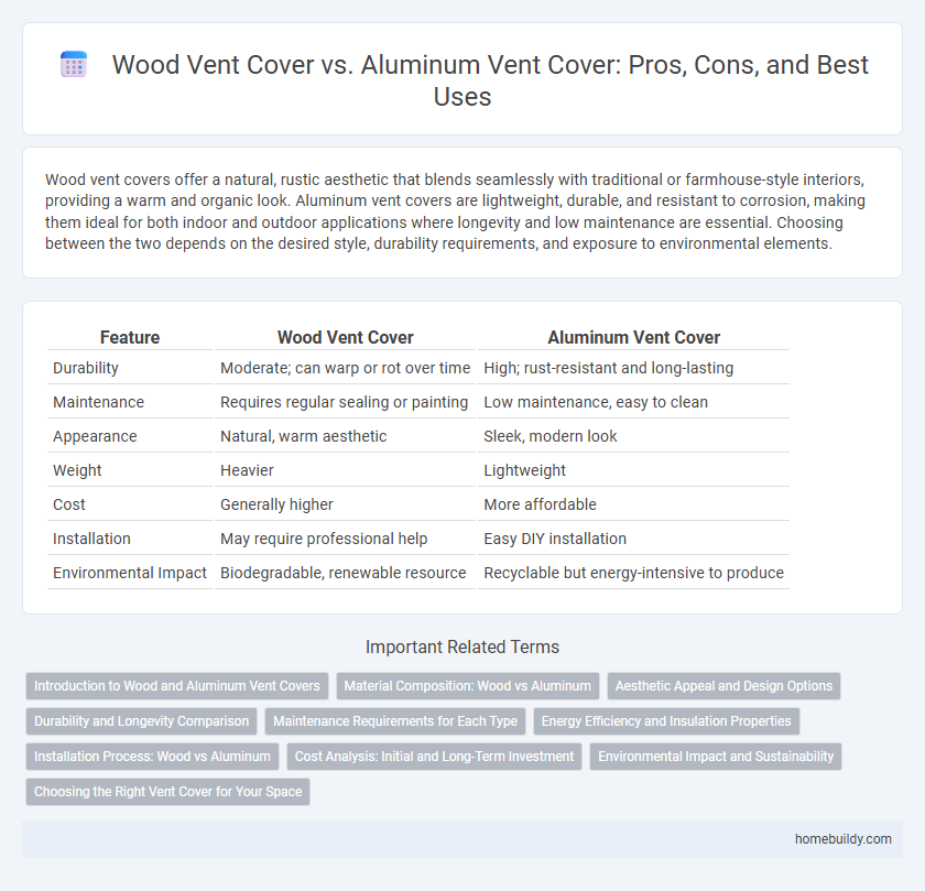 Wood Vent Cover vs. Aluminum Vent Cover: Pros, Cons, and Best Uses