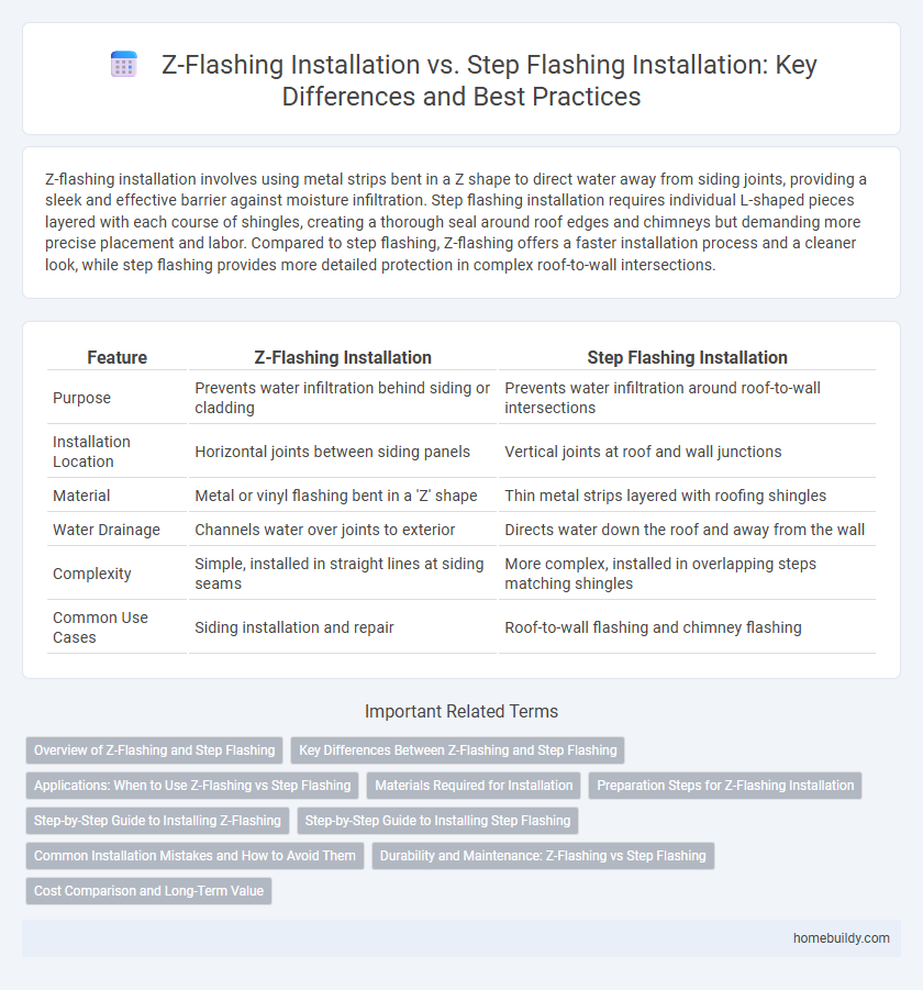 Z-Flashing Installation vs. Step Flashing Installation: Key Differences and Best Practices