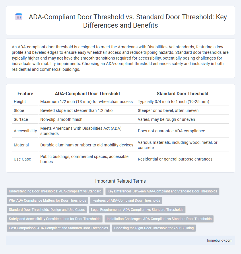 ADA-Compliant Door Threshold vs. Standard Door Threshold: Key Differences and Benefits