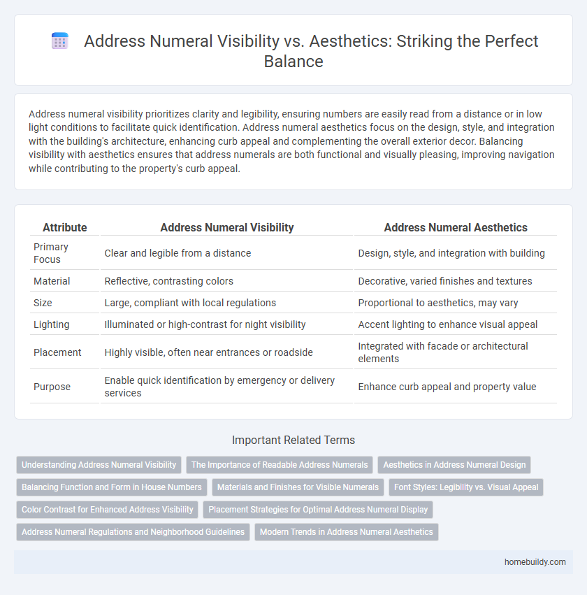Address Numeral Visibility vs. Aesthetics: Striking the Perfect Balance