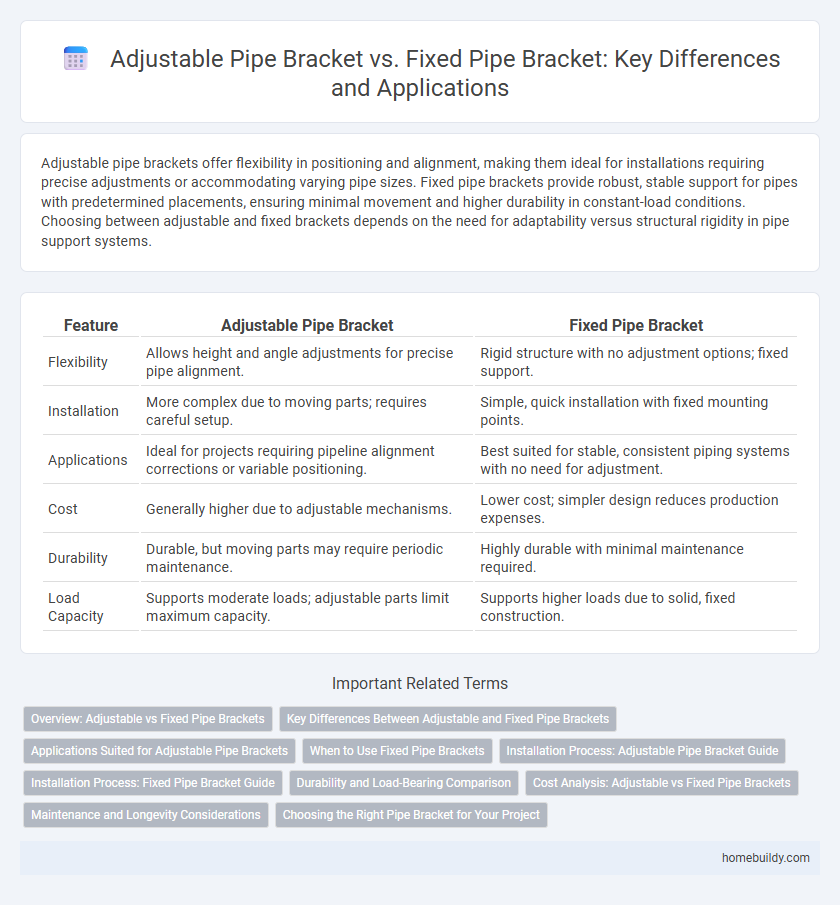 Adjustable Pipe Bracket vs. Fixed Pipe Bracket: Key Differences and Applications