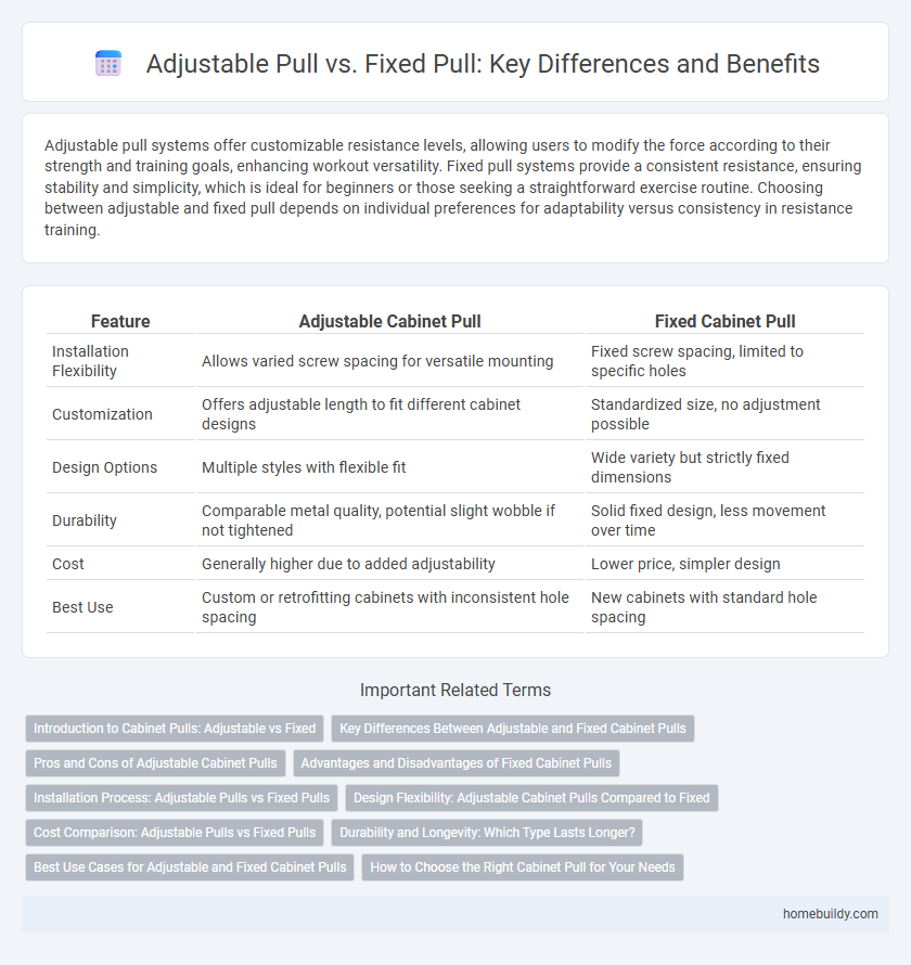 Adjustable Pull vs. Fixed Pull: Key Differences and Benefits