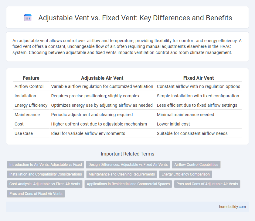 Adjustable Vent vs. Fixed Vent: Key Differences and Benefits