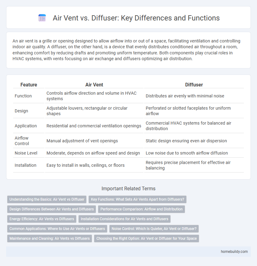 Air Vent vs. Diffuser: Key Differences and Functions