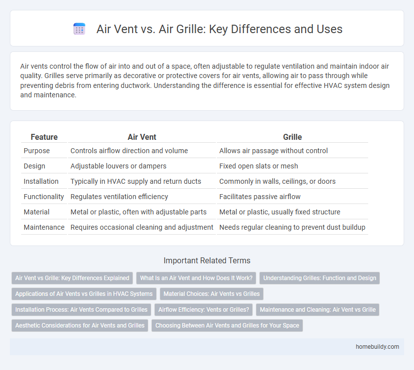 Air Vent vs. Air Grille: Key Differences and Uses