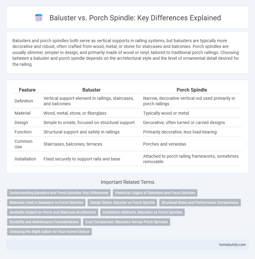 Baluster vs. Porch Spindle: Key Differences Explained