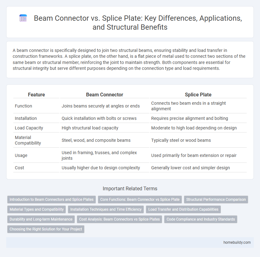 Beam Connector vs. Splice Plate: Key Differences, Applications, and Structural Benefits