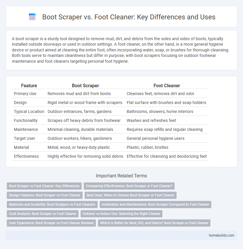 Boot Scraper vs. Foot Cleaner: Key Differences and Uses