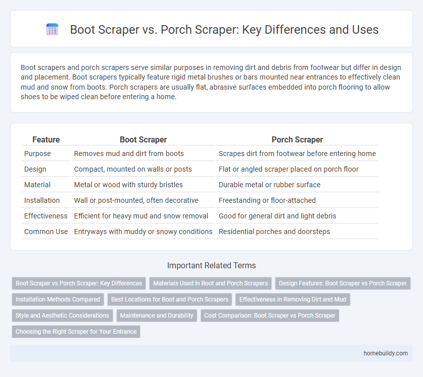Boot Scraper vs. Porch Scraper: Key Differences and Uses