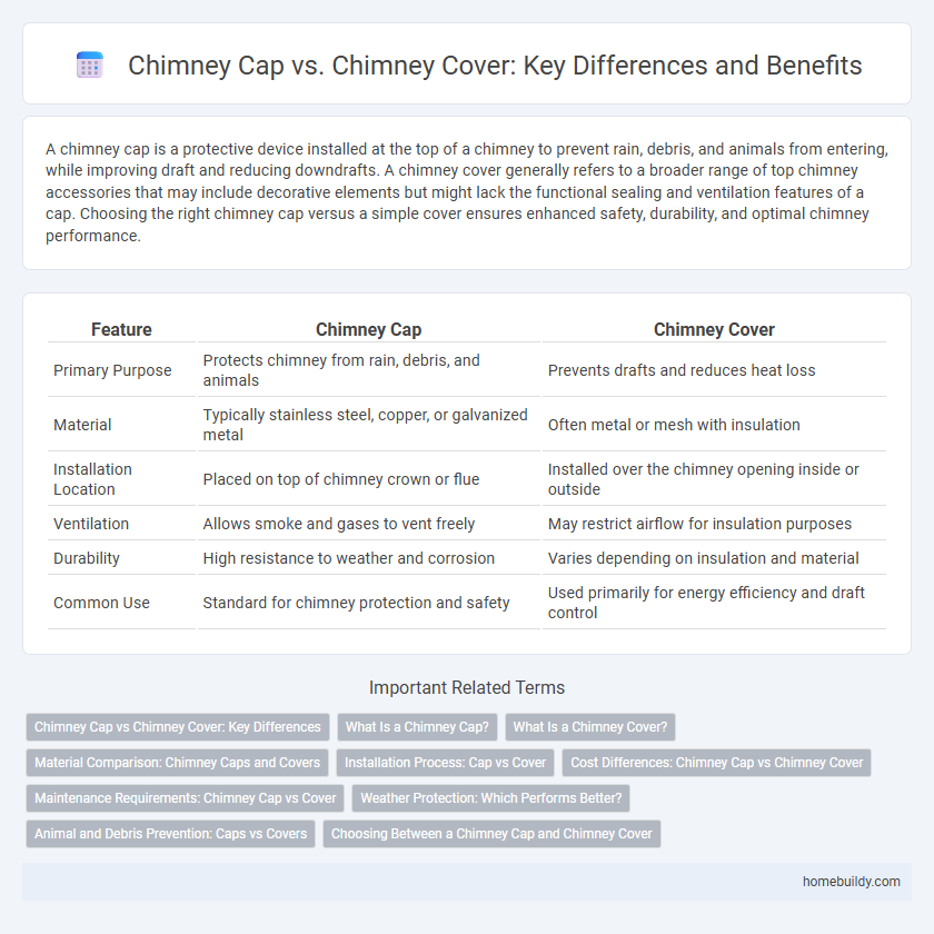 Chimney Cap vs. Chimney Cover: Key Differences and Benefits