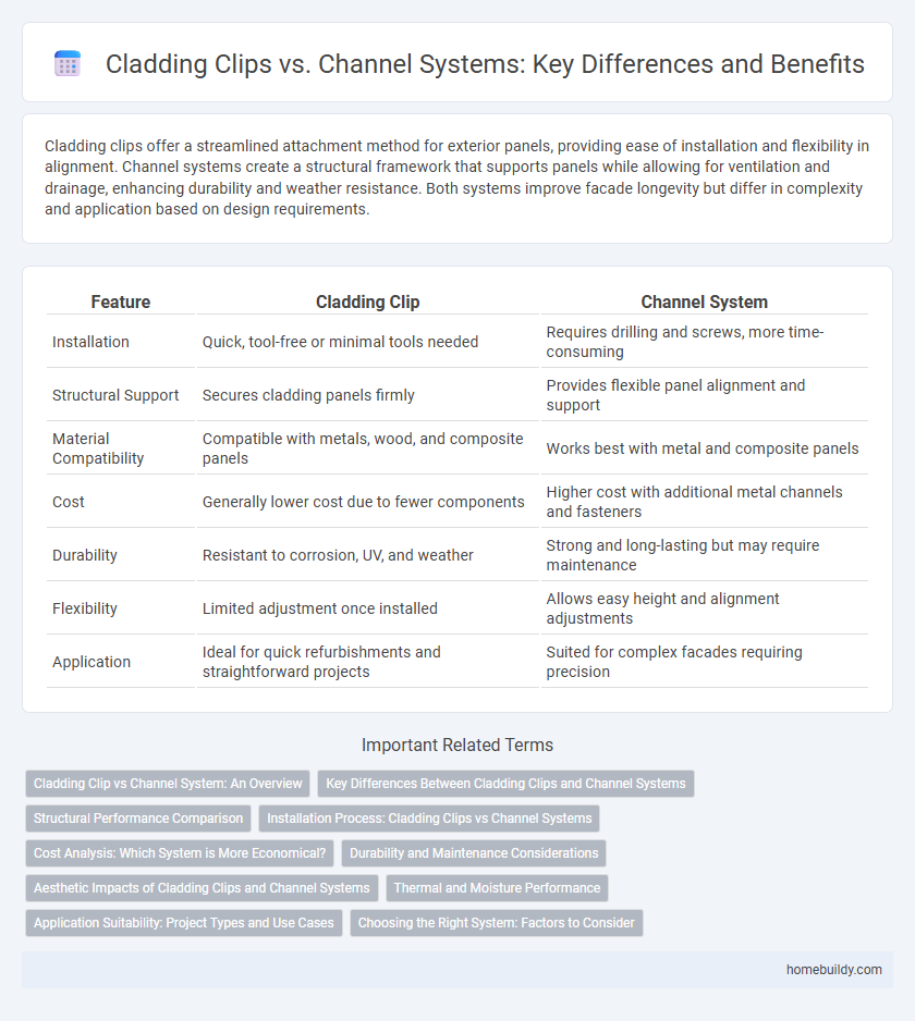 Cladding Clips vs. Channel Systems: Key Differences and Benefits