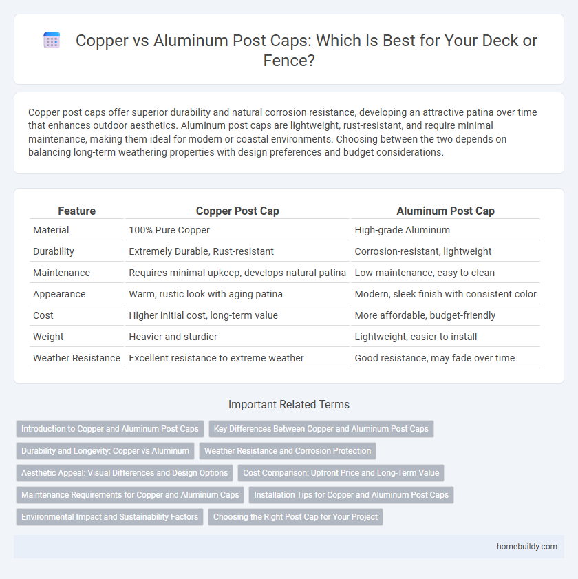 Copper vs Aluminum Post Caps: Which Is Best for Your Deck or Fence?