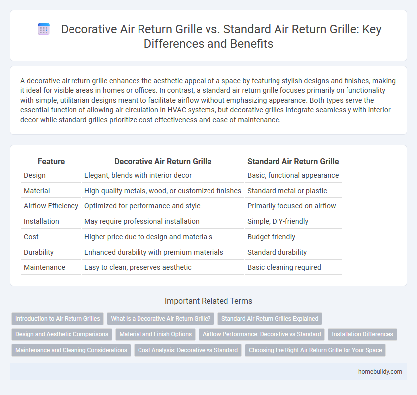 Decorative Air Return Grille vs. Standard Air Return Grille: Key Differences and Benefits
