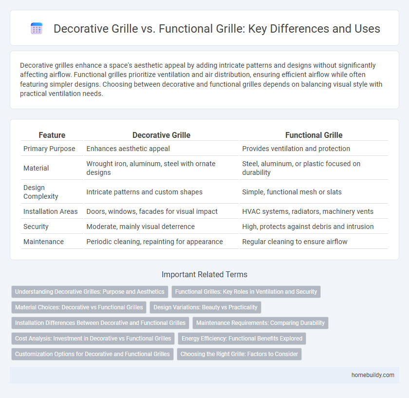 Decorative Grille vs. Functional Grille: Key Differences and Uses