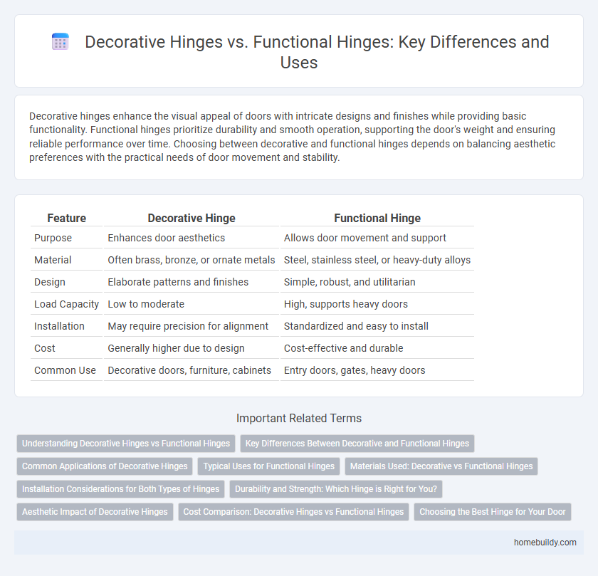 Decorative Hinges vs. Functional Hinges: Key Differences and Uses