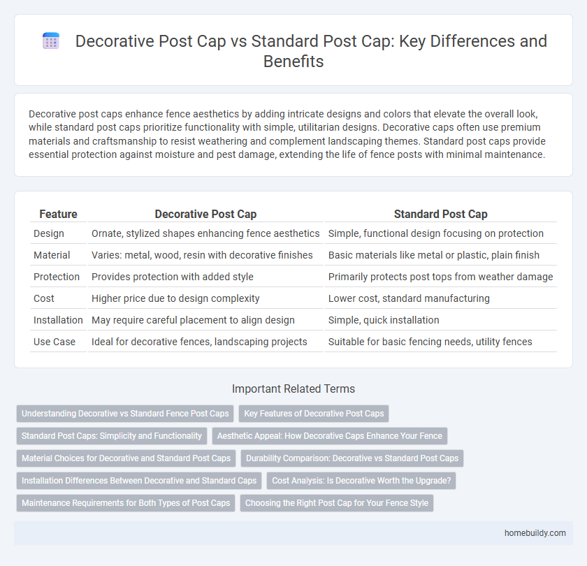 Decorative Post Cap vs Standard Post Cap: Key Differences and Benefits