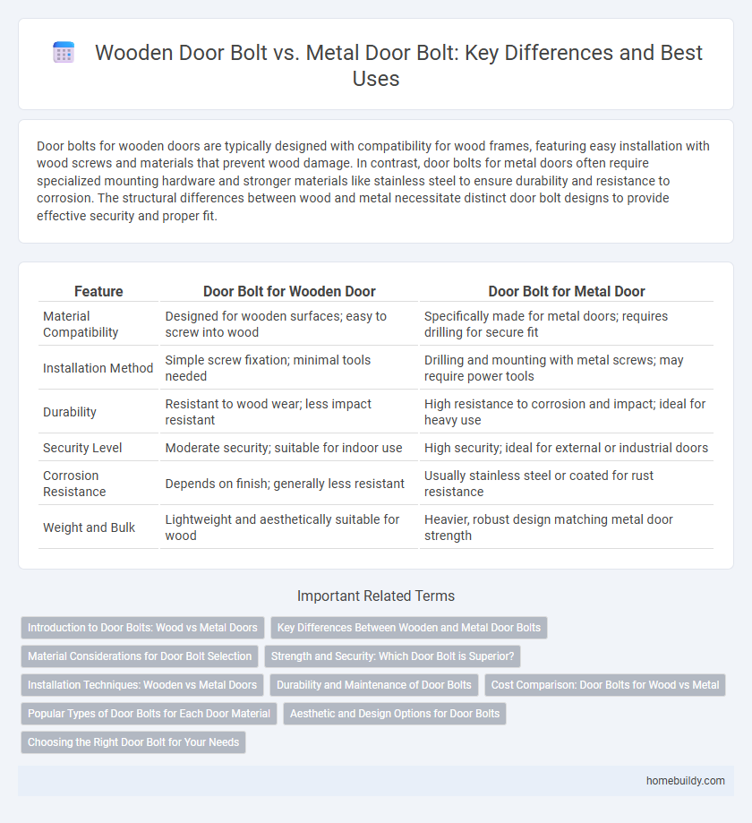 Wooden Door Bolt vs. Metal Door Bolt: Key Differences and Best Uses