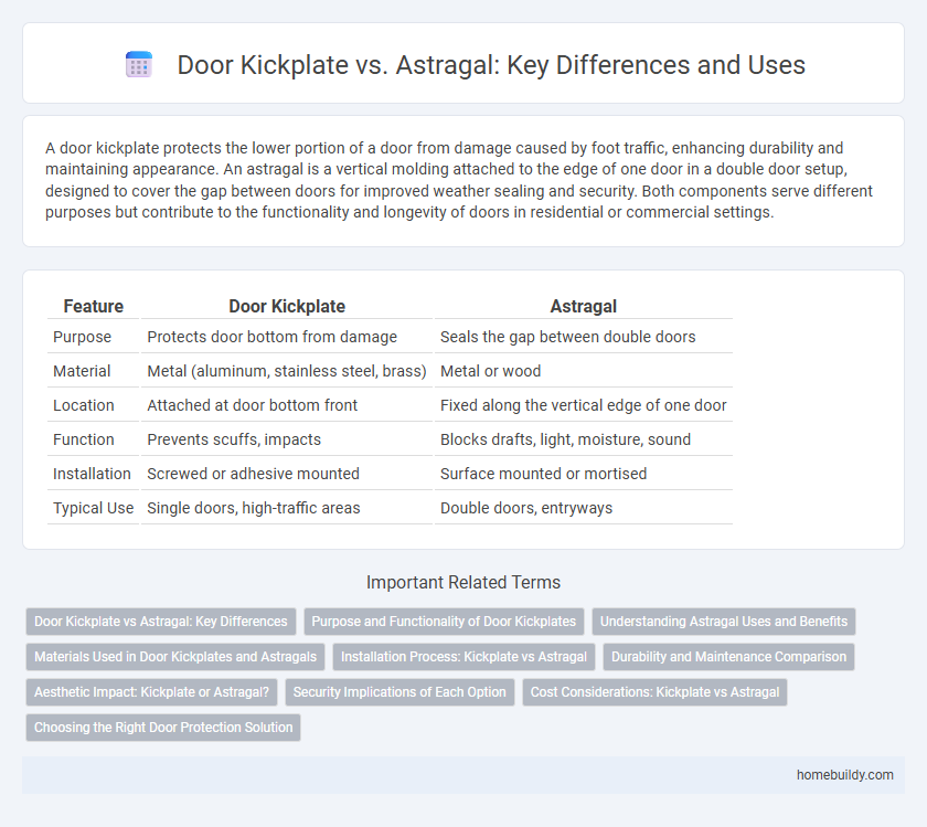 Door Kickplate vs. Astragal: Key Differences and Uses