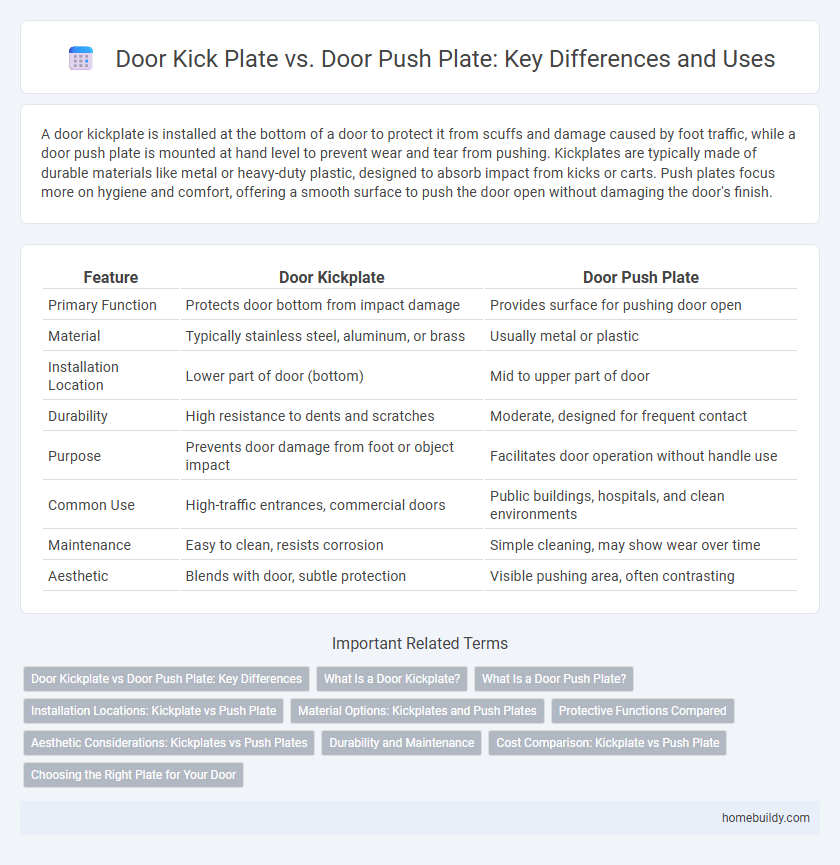 Door Kick Plate vs. Door Push Plate: Key Differences and Uses