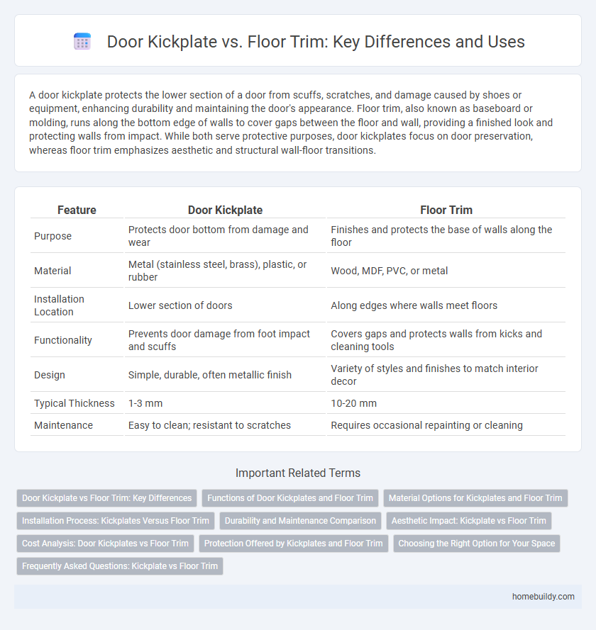 Door Kickplate vs. Floor Trim: Key Differences and Uses