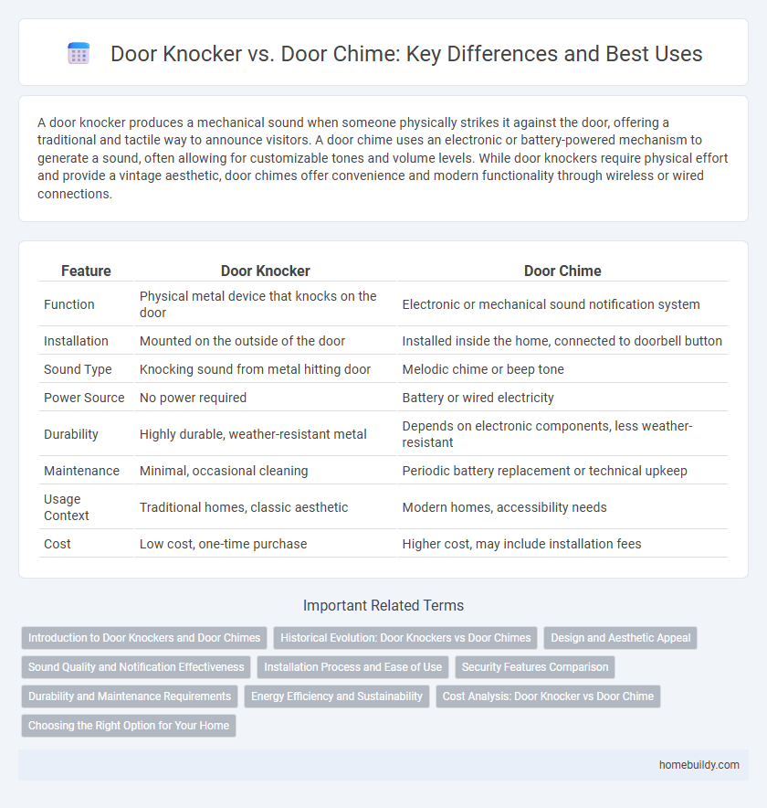 Door Knocker vs. Door Chime: Key Differences and Best Uses