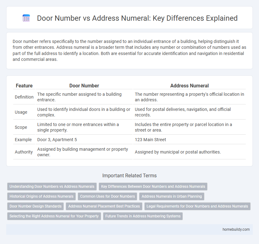 Door Number vs Address Numeral: Key Differences Explained