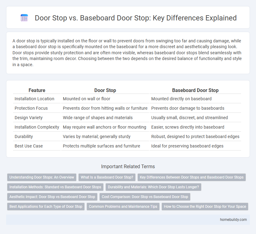 Door Stop vs. Baseboard Door Stop: Key Differences Explained