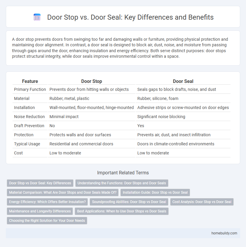 Door Stop vs. Door Seal: Key Differences and Benefits