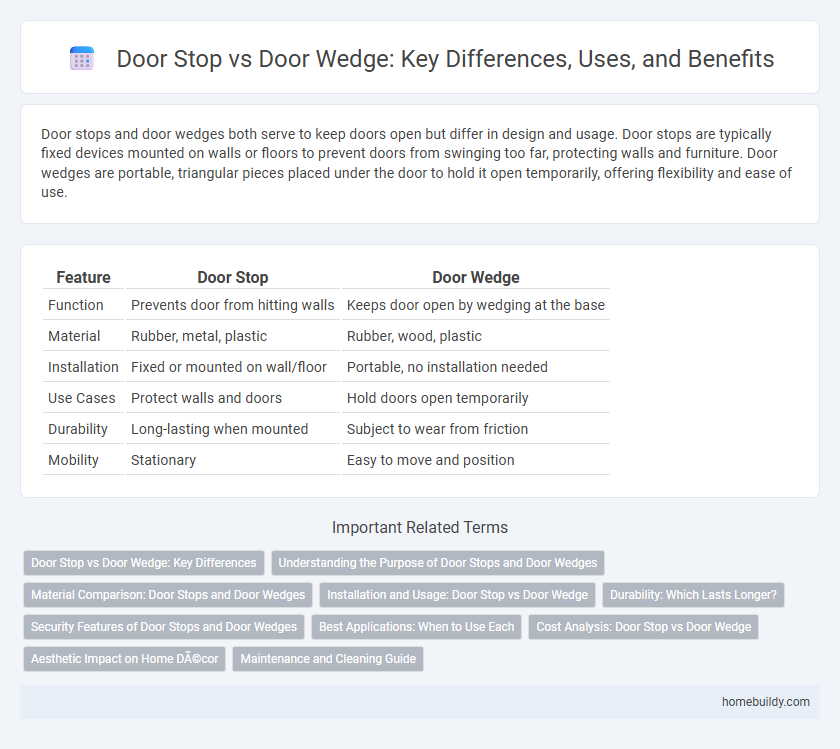Door Stop vs Door Wedge: Key Differences, Uses, and Benefits