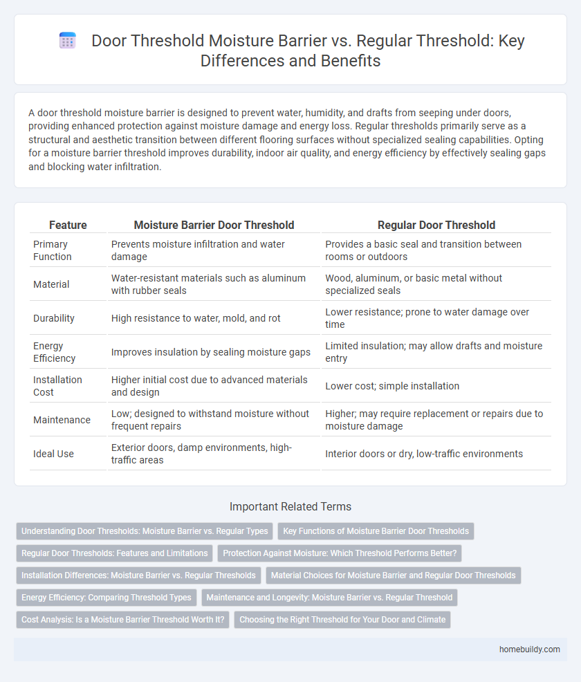 Door Threshold Moisture Barrier vs. Regular Threshold: Key Differences and Benefits