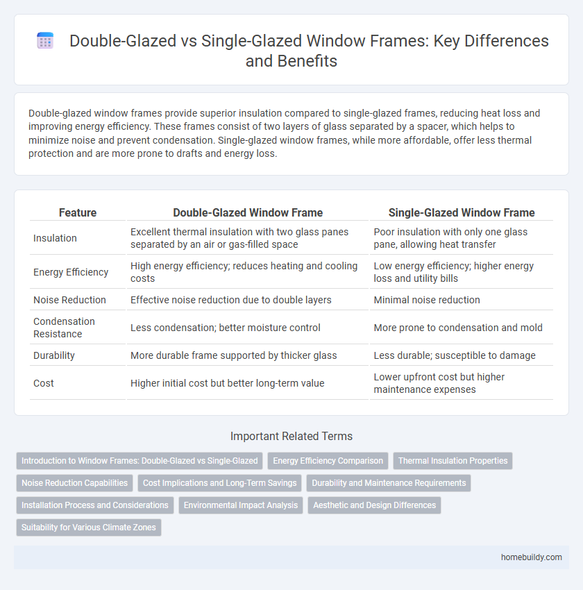 Double-Glazed vs Single-Glazed Window Frames: Key Differences and Benefits