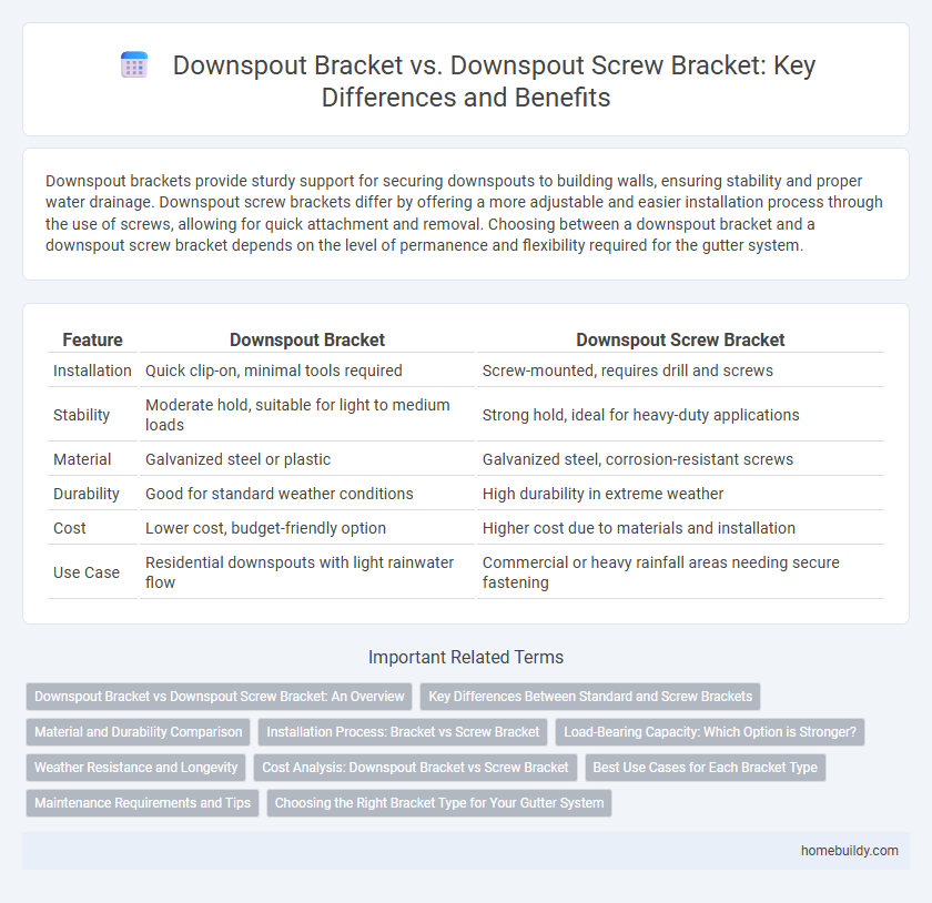 Downspout Bracket vs. Downspout Screw Bracket: Key Differences and Benefits