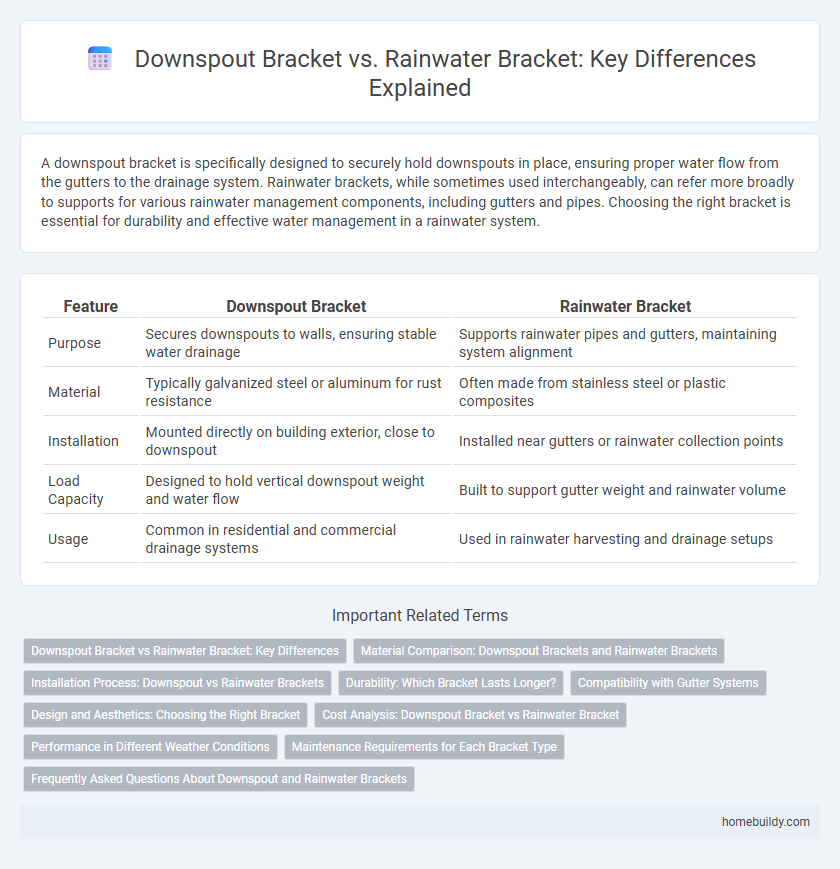 Downspout Bracket vs. Rainwater Bracket: Key Differences Explained