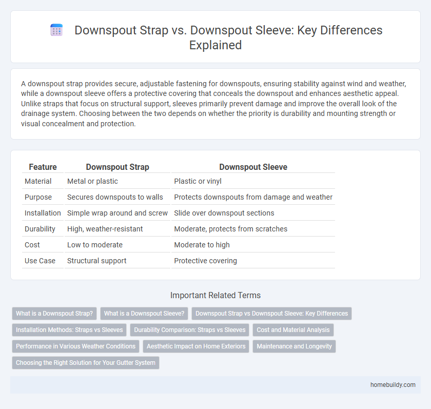 Downspout Strap vs. Downspout Sleeve: Key Differences Explained