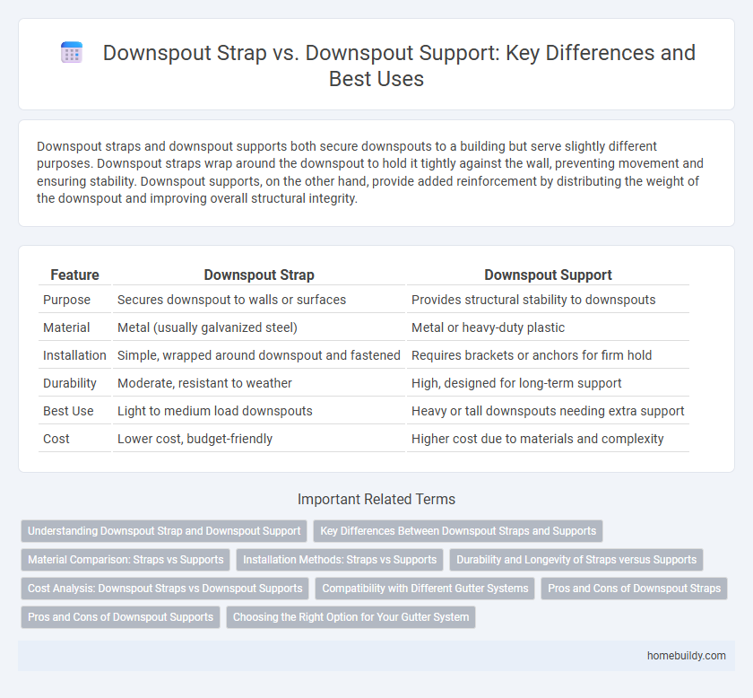 Downspout Strap vs. Downspout Support: Key Differences and Best Uses