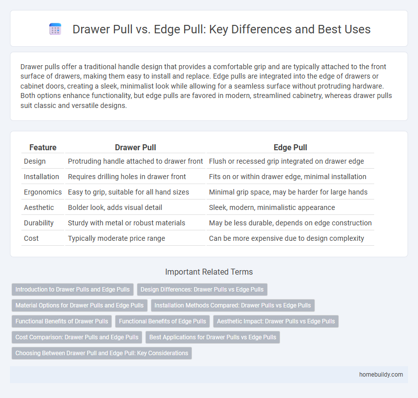 Drawer Pull vs. Edge Pull: Key Differences and Best Uses