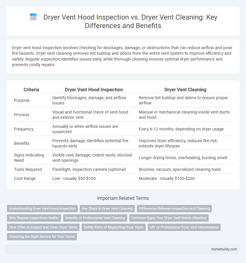 Dryer Vent Hood Inspection vs. Dryer Vent Cleaning: Key Differences and Benefits