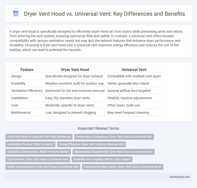 Dryer Vent Hood vs. Universal Vent: Key Differences and Benefits