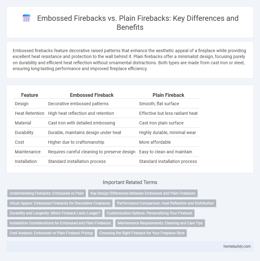 Embossed Firebacks vs. Plain Firebacks: Key Differences and Benefits