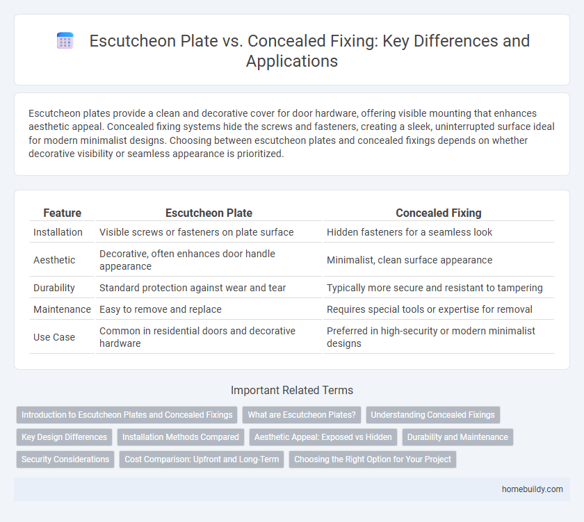 Escutcheon Plate vs. Concealed Fixing: Key Differences and Applications