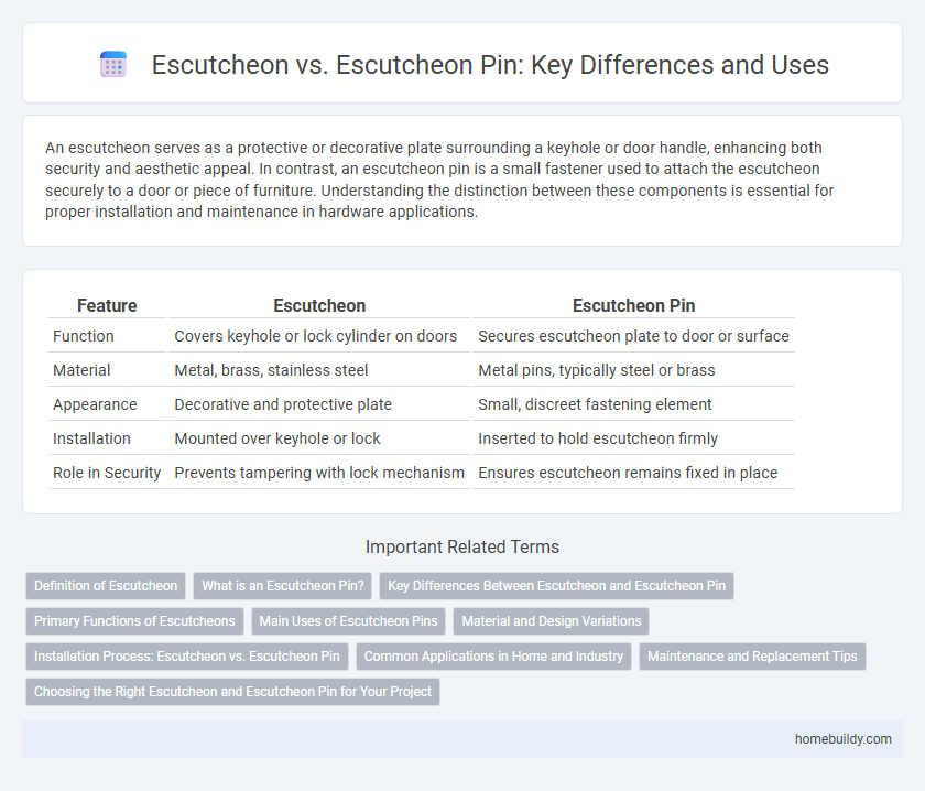 Escutcheon vs. Escutcheon Pin: Key Differences and Uses