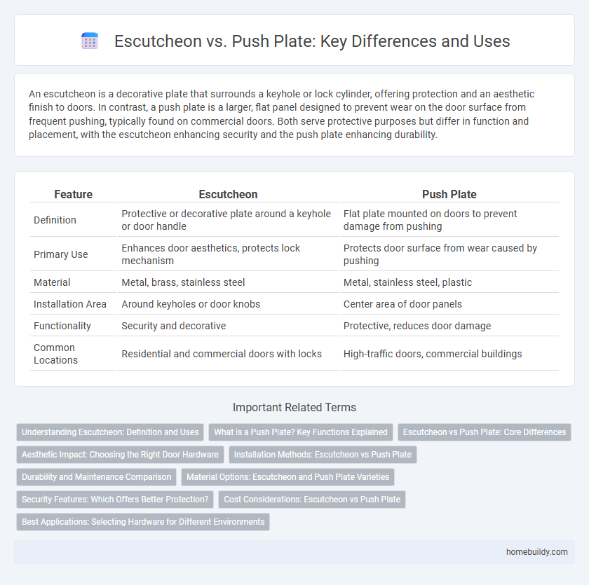 Escutcheon vs. Push Plate: Key Differences and Uses